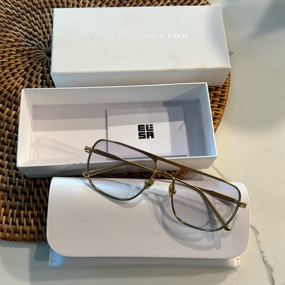 Elisa Johnson Jane Glasses in Gold